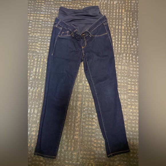 Rockstar full panel maternity jean Old Navy Sz: 8 short - Picture 2 of 6